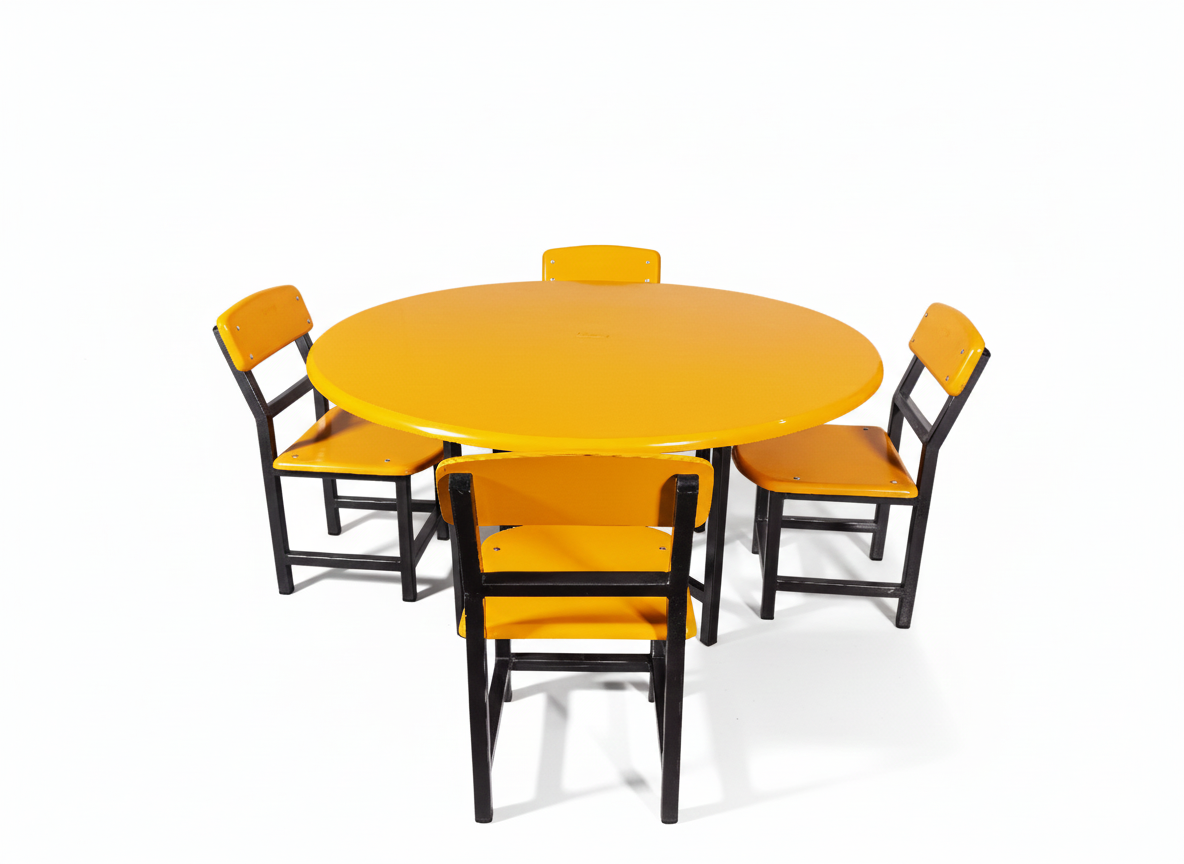 Pre-Round Table with 4 Chairs